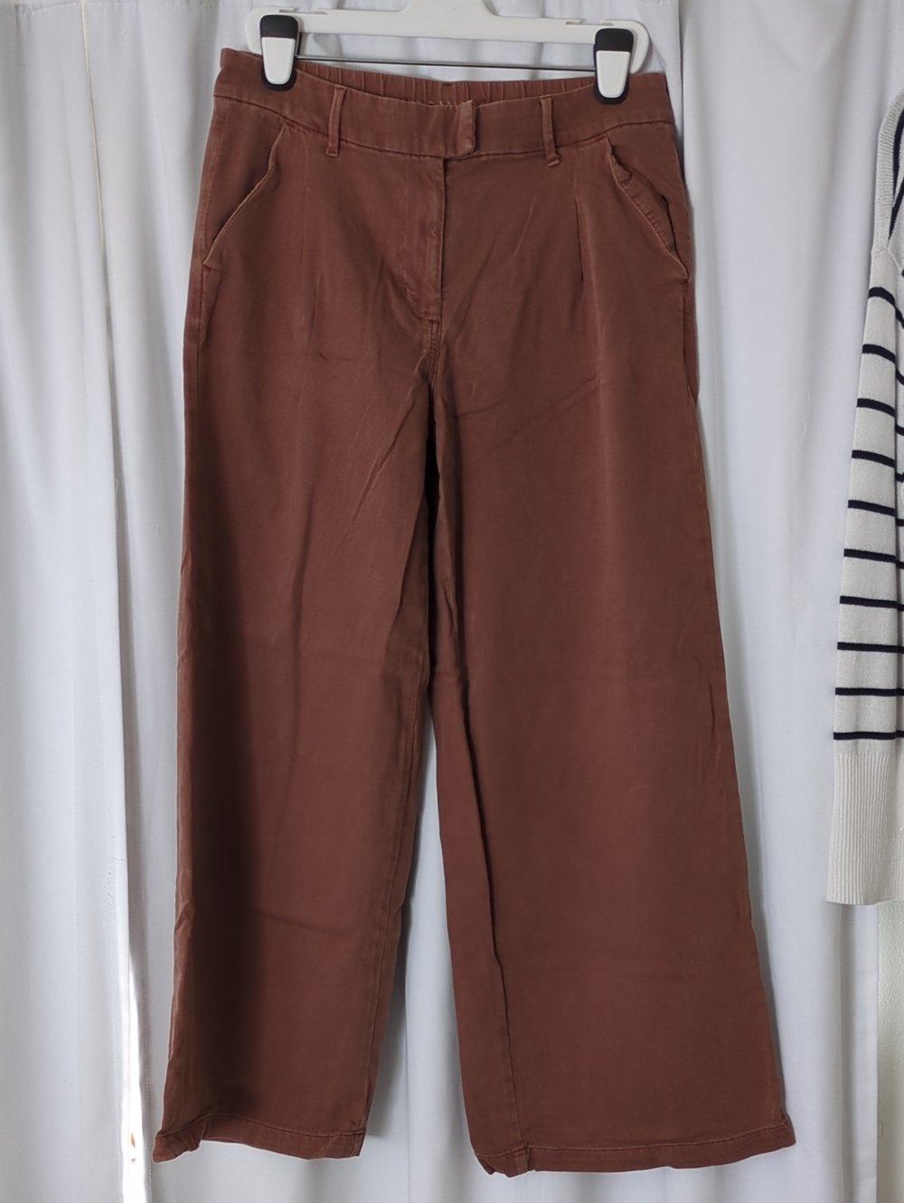 American Eagle Outfitters Wide-Leg Pants in Chestnut